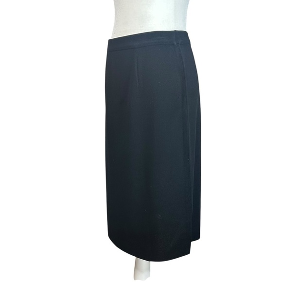 Misook Small Straight Knit Skirt Black Minimalist Staple Office Siren Pull On - Picture 5 of 13